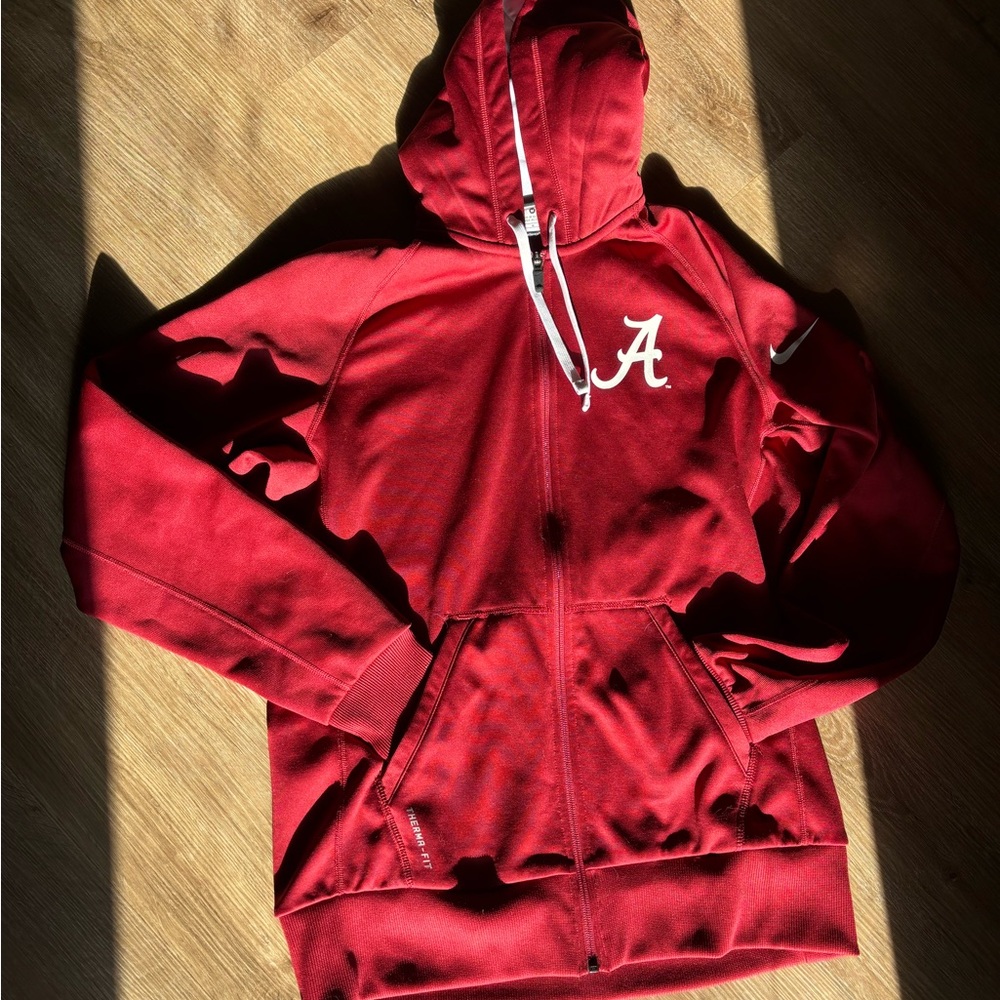 Nike Alabama Crimson Tide full-zip hoodie therma-fit
